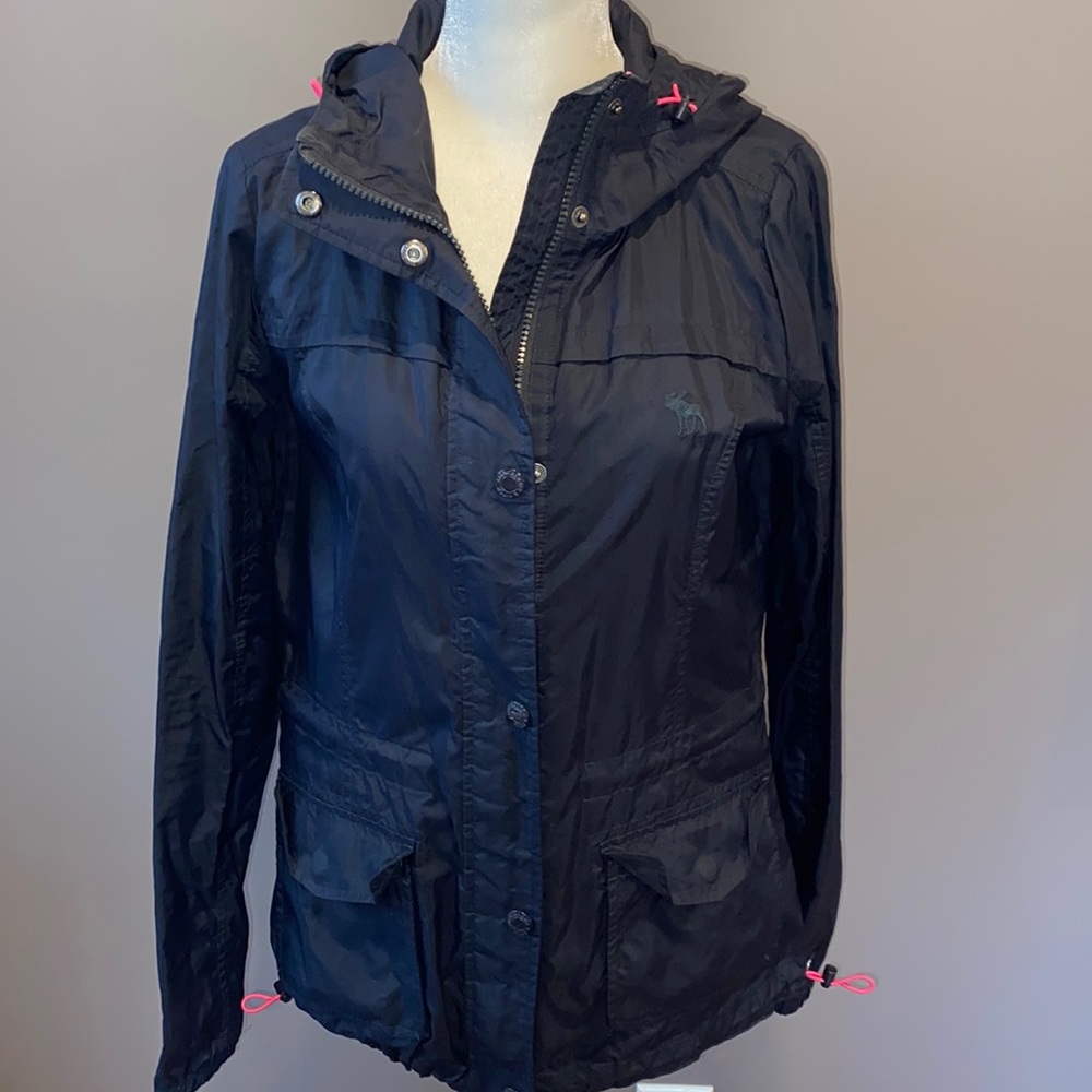 A&F Navy Raincoat